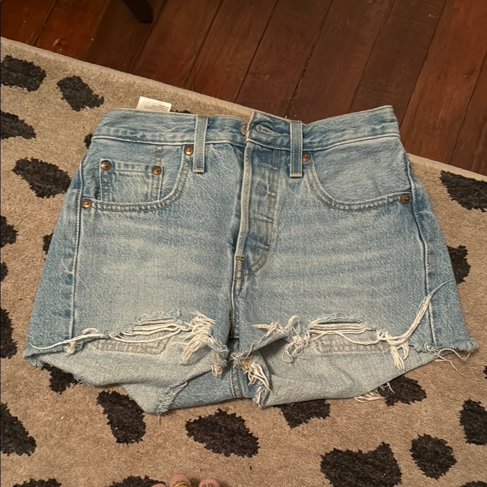 Levi’s Distressed Denim Shorts